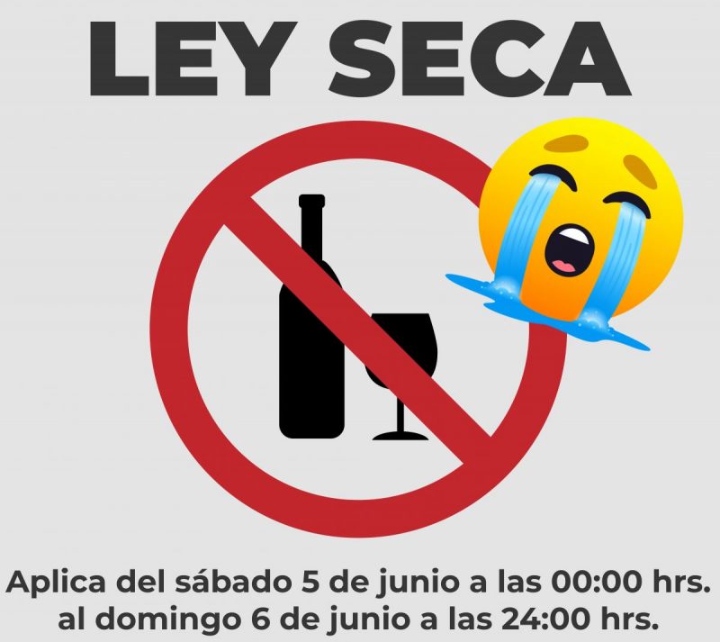 Alista las caguamas 5 y 6 habrá Ley Seca en SLP