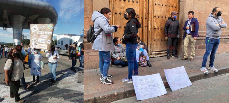 Video Maestros De Telesecundaria Realizan Bloqueos En Todo Slp