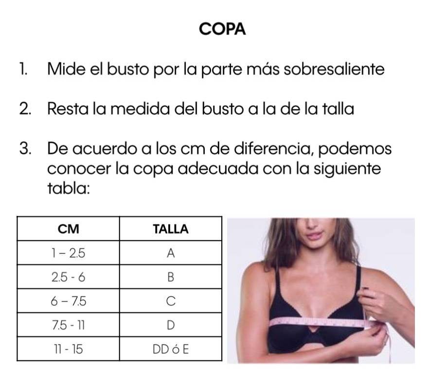 Cómo escoger el brasier indicado? Así puedes calcular tu talla