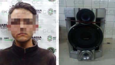 Robo de bocina detenido