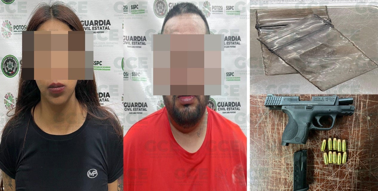 pareja detenida armas droga