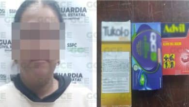 Mujer detenida por robo de medicamentos