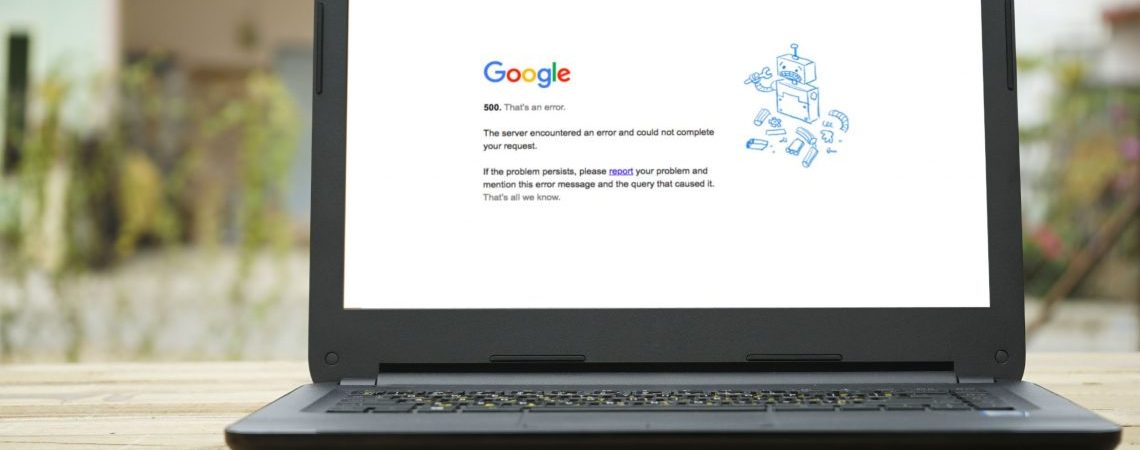 caída servicios google