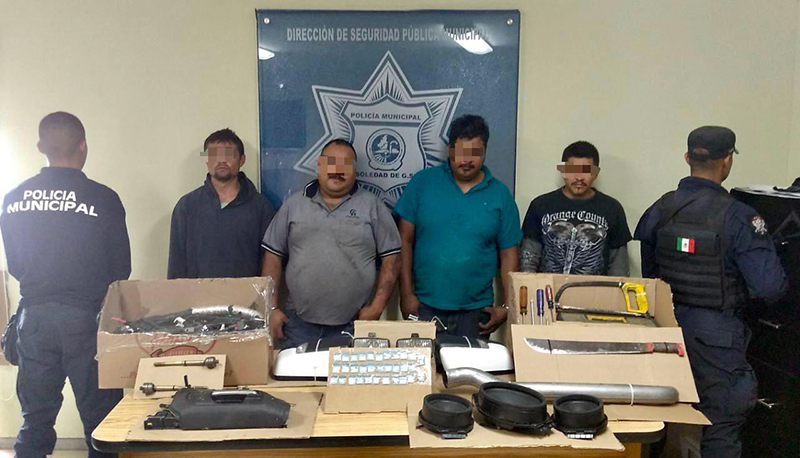 banda robo autopartes