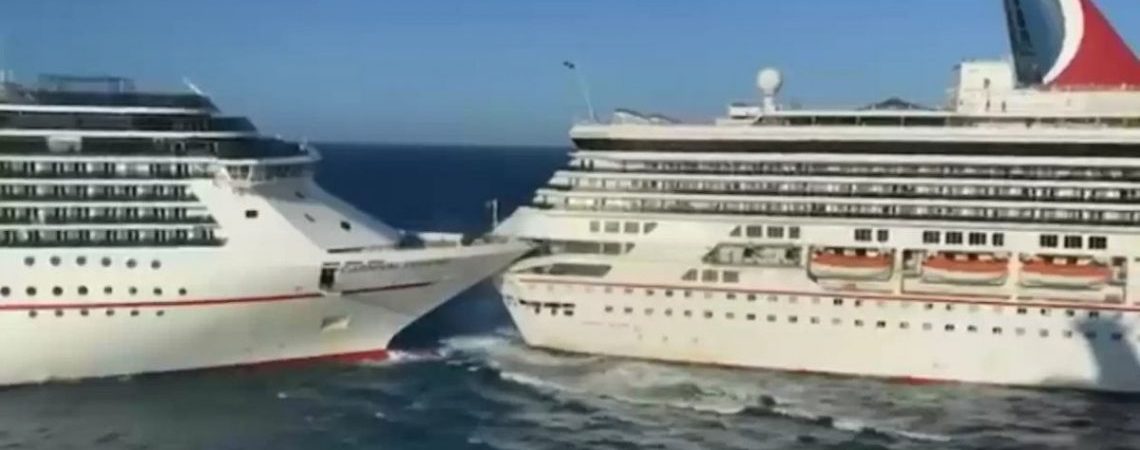 cruceros chocan en playas de cozumel