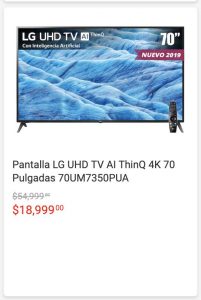 pantallas lg liverpool cybermonday