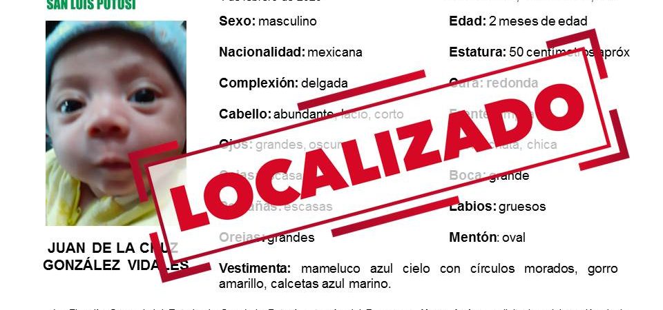 bebe extraviado- recién nacido