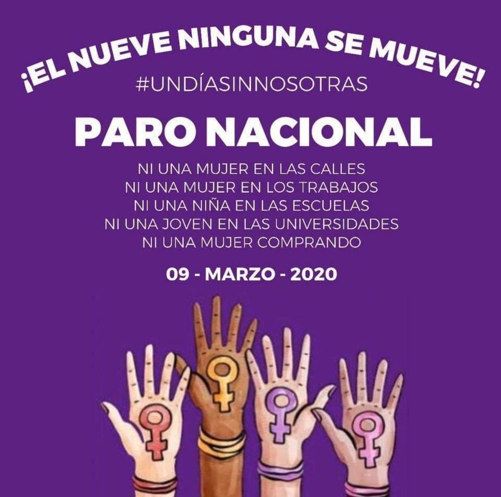 Llaman a paro nacional de mujeres el próximo 9 de marzo ...