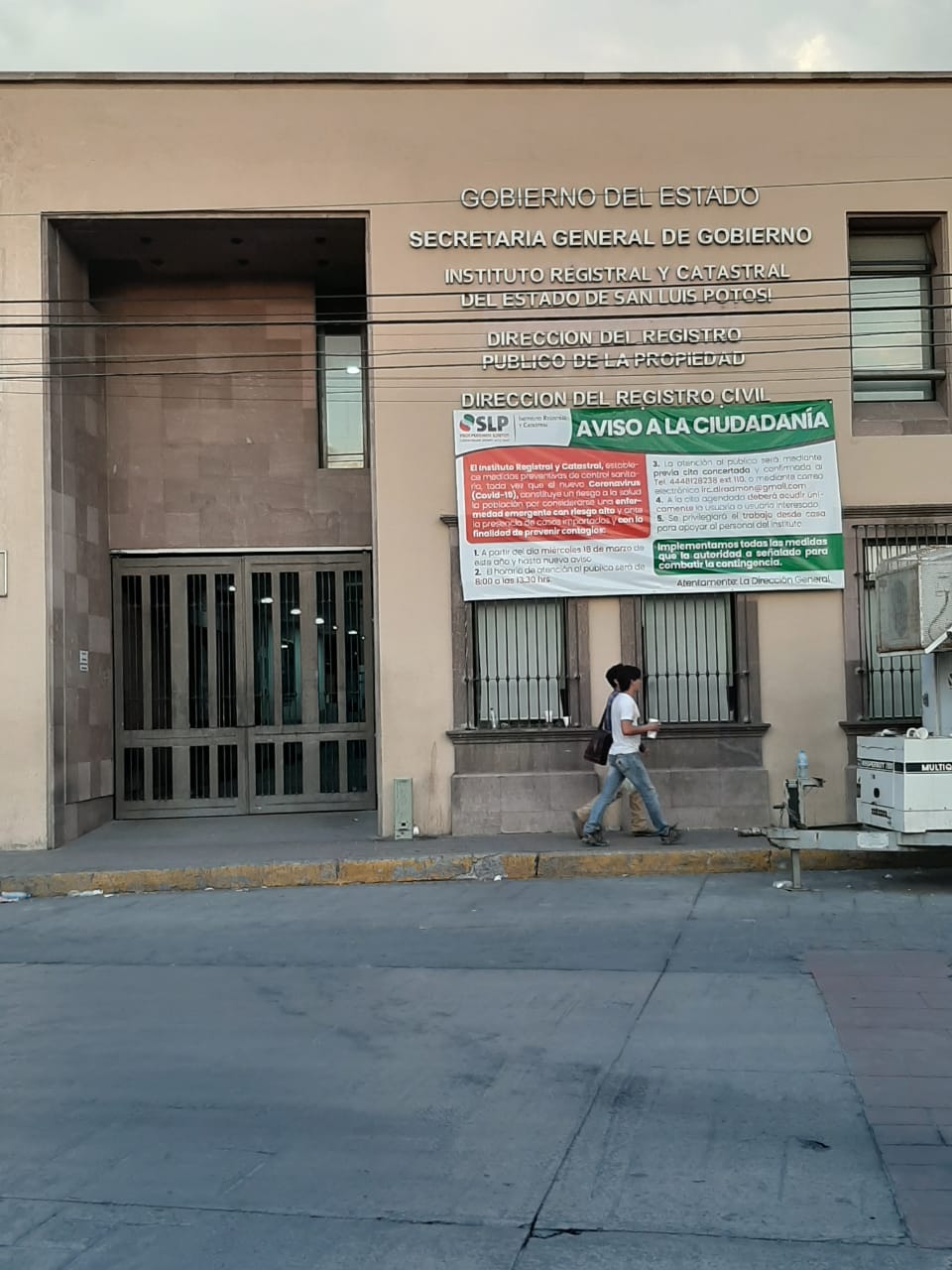 Atención en el Instituto Registral y Catastral será sólo con cita – Código San  Luis – Periódico en línea