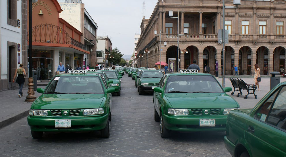 Taxistas y comerciantes