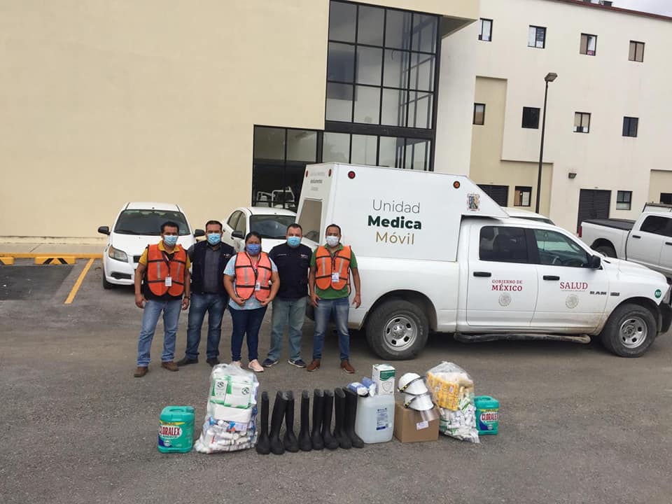 Envían personal de salud a Tabasco