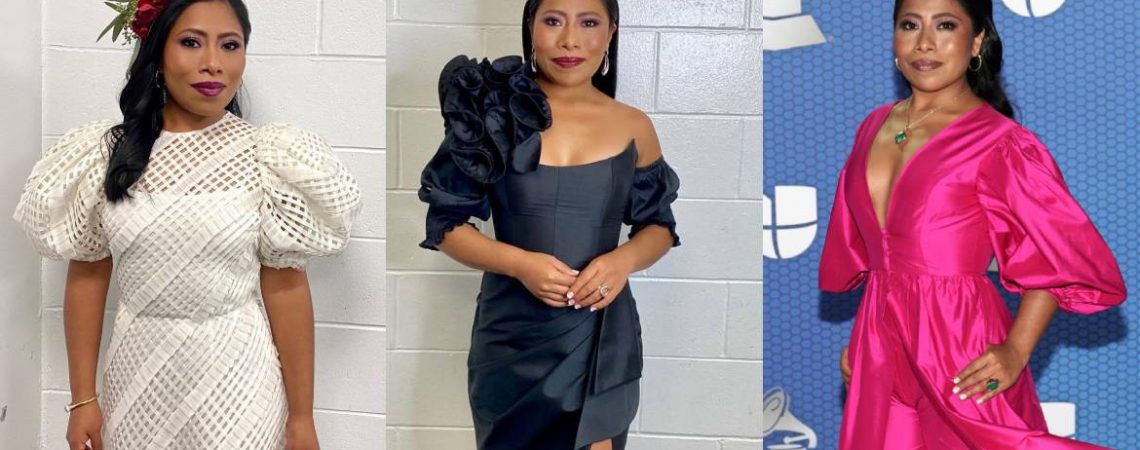 yalitza aparicio mejores vestidad de los Grammy latino 2020