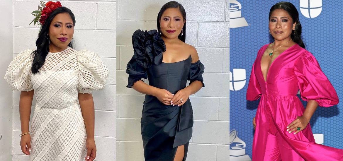 yalitza aparicio mejores vestidad de los Grammy latino 2020