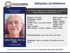 Dos abuelitos extraviados en Valles - Epifania Cruz del Angel