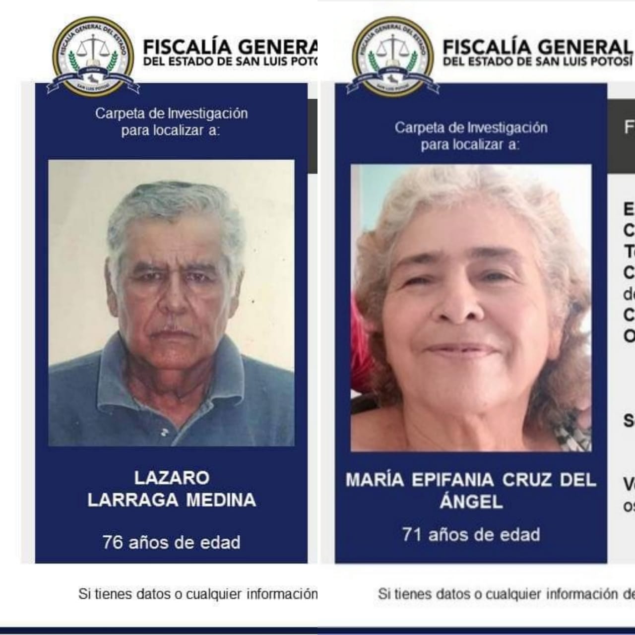 Abuelitos extraviados ciudad valles