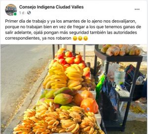 roban a comerciantes indígenas de Valles