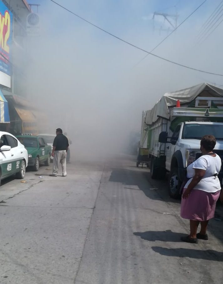 Incendia rosticeria en el centro de valles