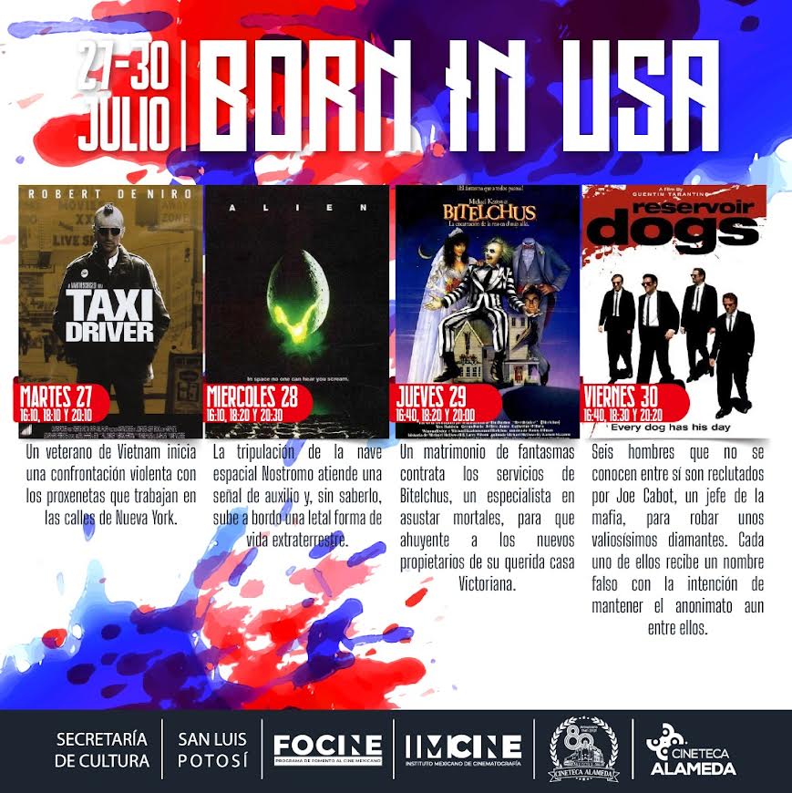 Mañana inicia Ciclo Born in USA en la Cineteca Alameda