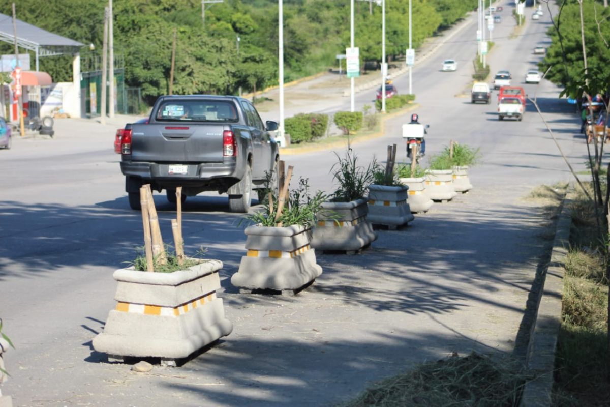 se van maceteros ciclovía valles