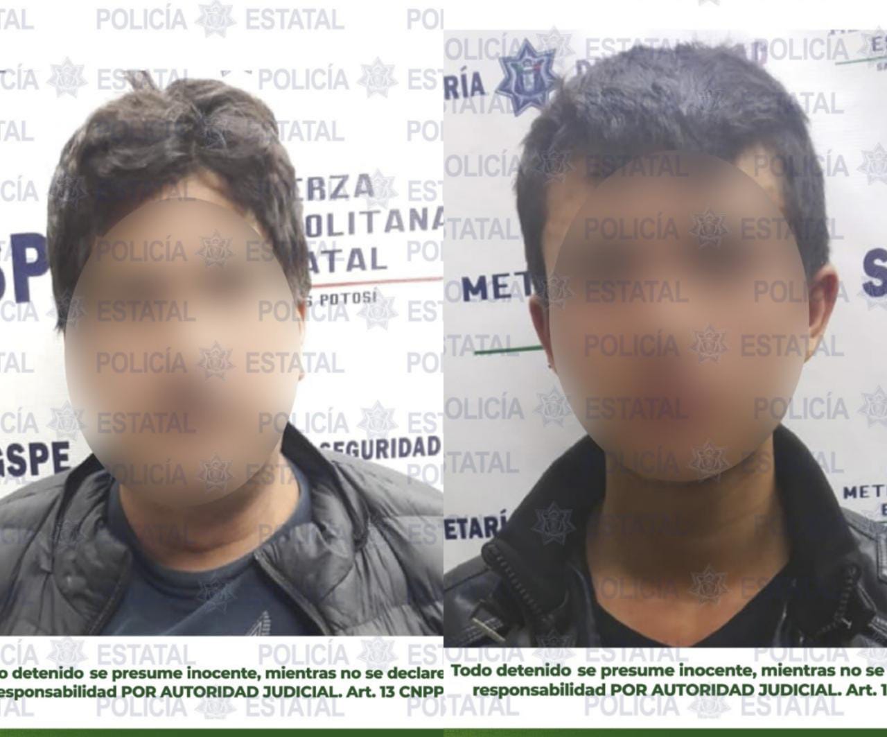 Detenidos padre e hijo