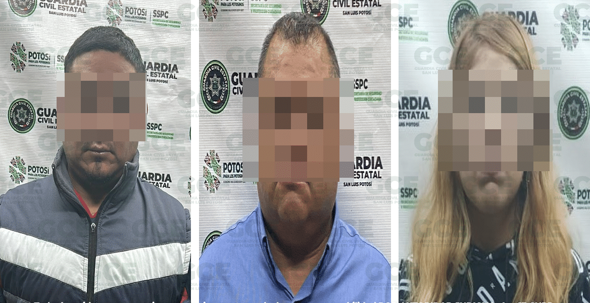 Detienen a tres por violencia familiar