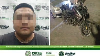 detenido robo motocicleta