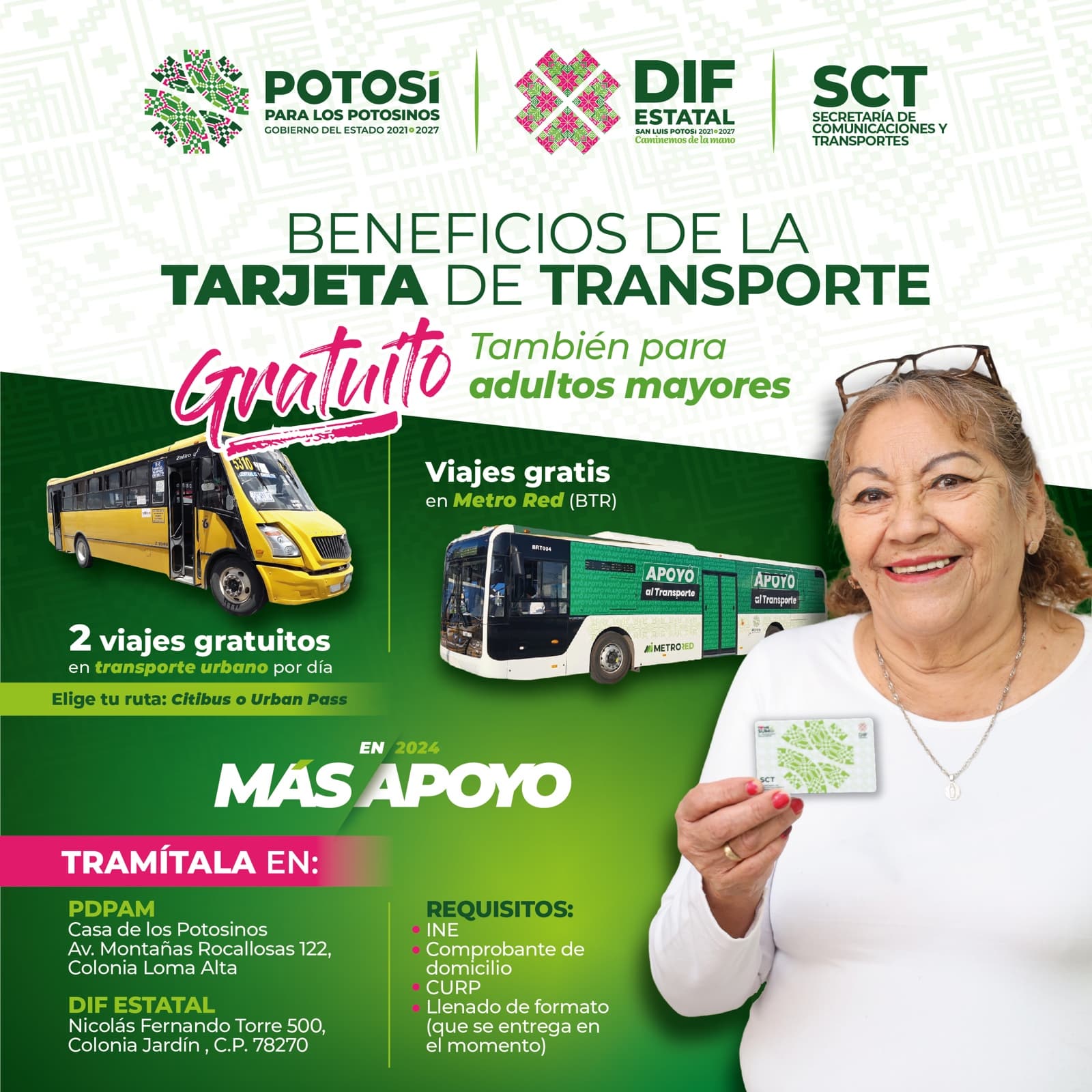 Beneficios de transporte público para adultos mayores