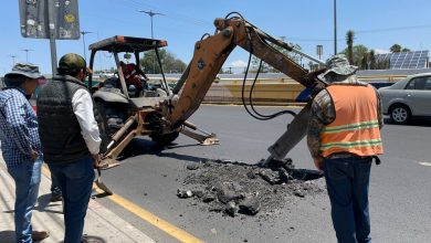 Interapas inicia reparación de drenaje en lateral de Salvador Nava