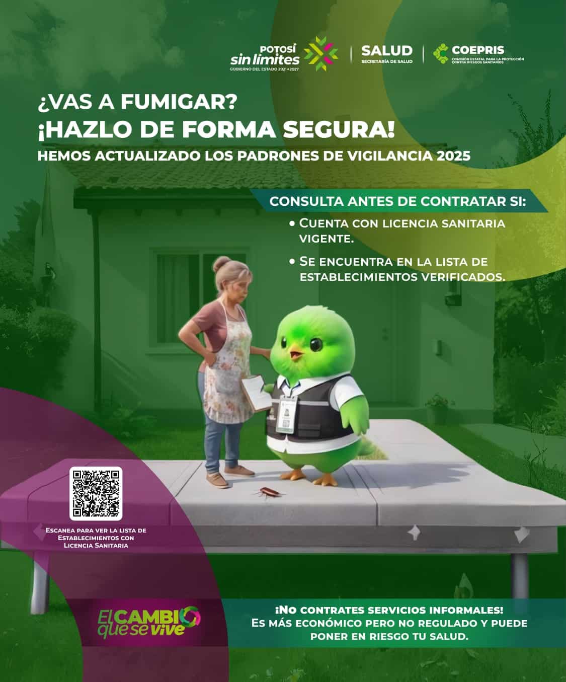 coepris fumigación servicios de salud