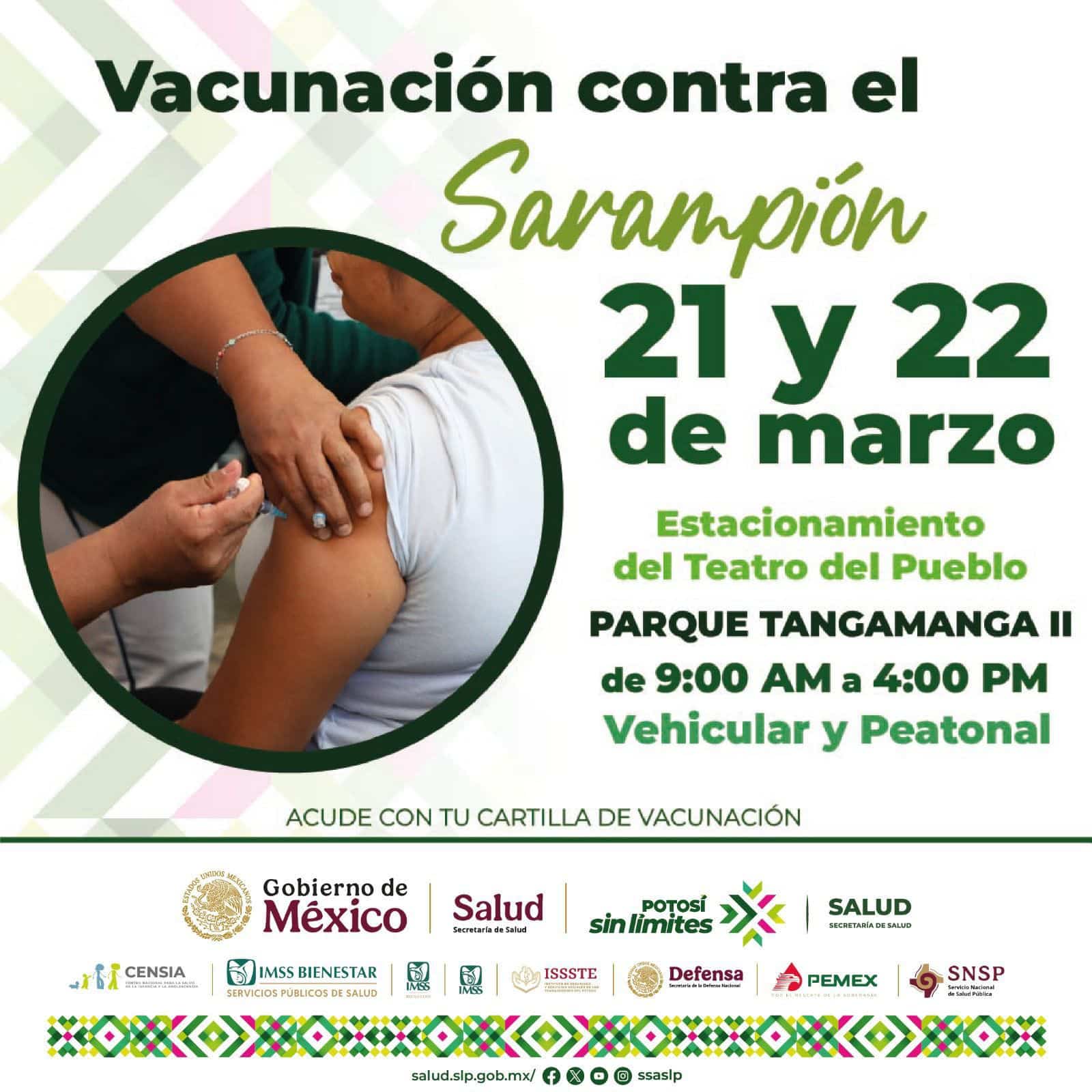 vacunación sarampión tangamanga ii