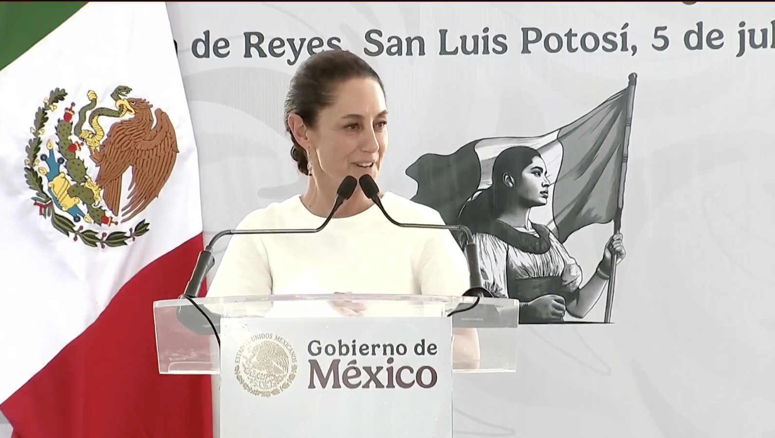 Inaugura la presidenta de México nueva Central de Ciclo Combinado en Villa de Reyes