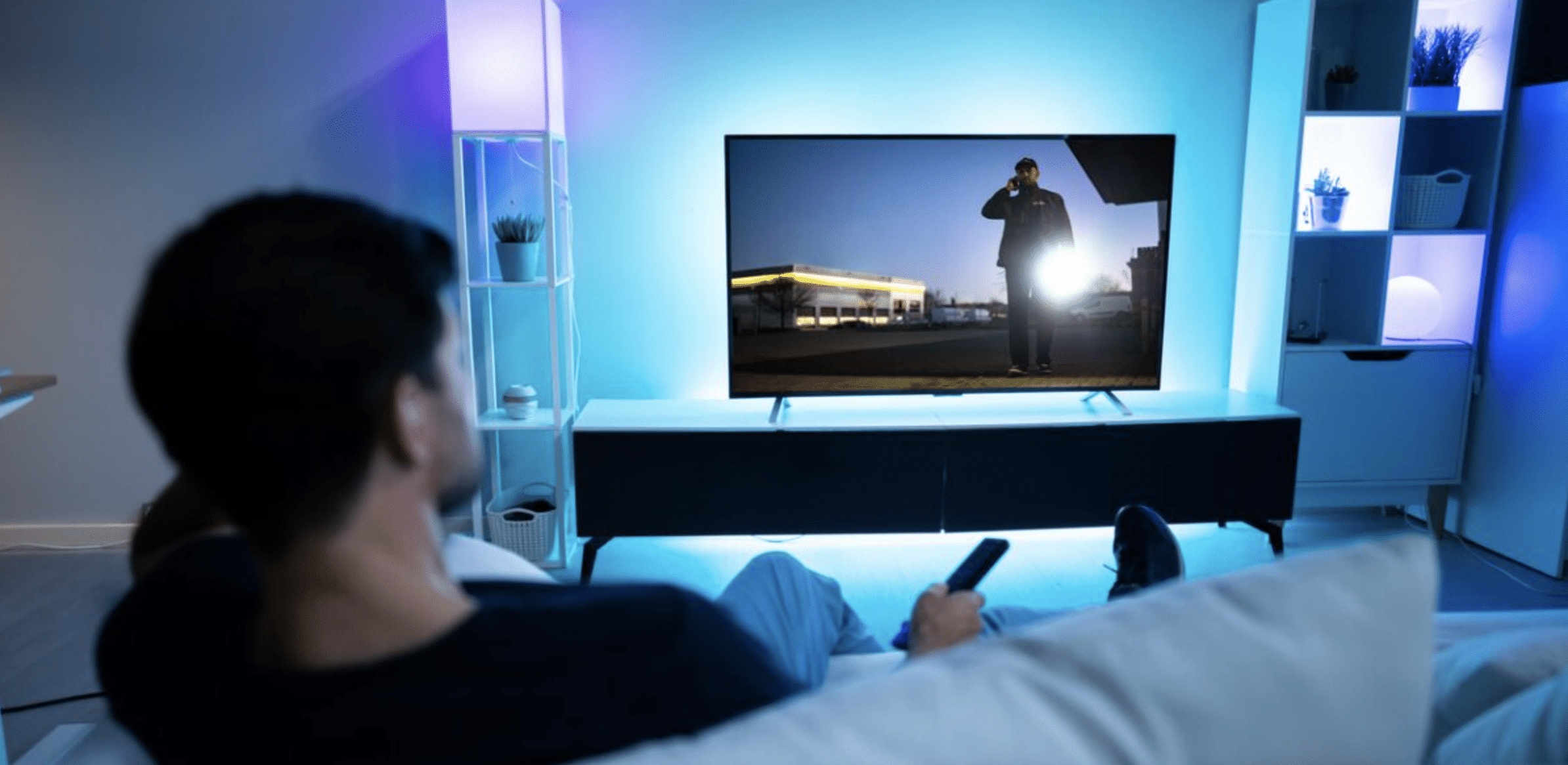 television encendida