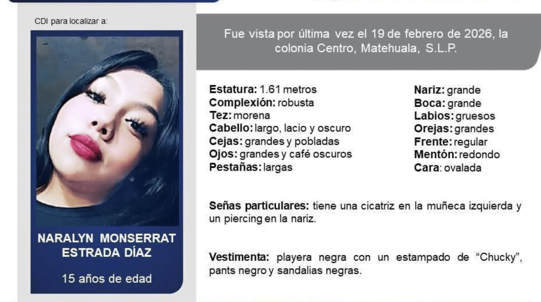 desaparecida matehuala