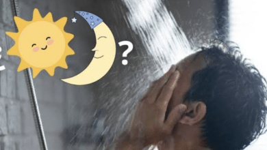 noche dia baño