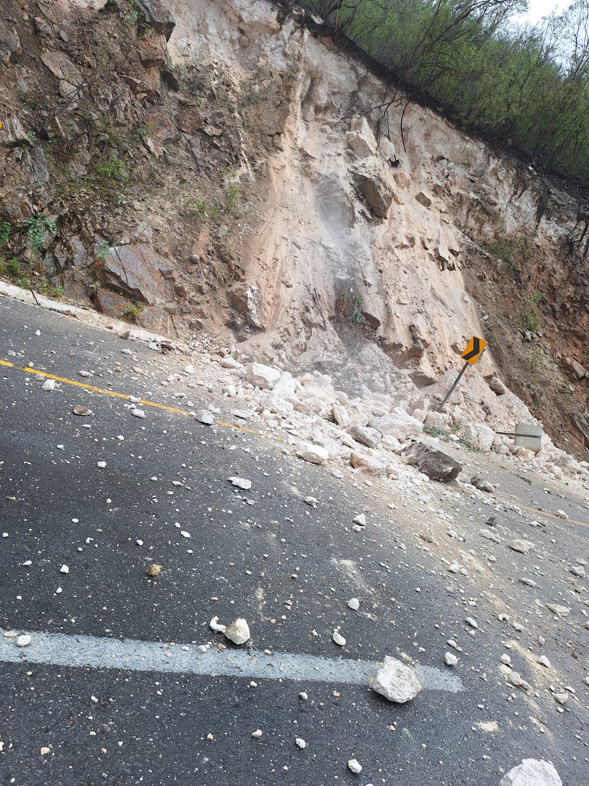 Derrumbe Lluvias tormenta Rioverde