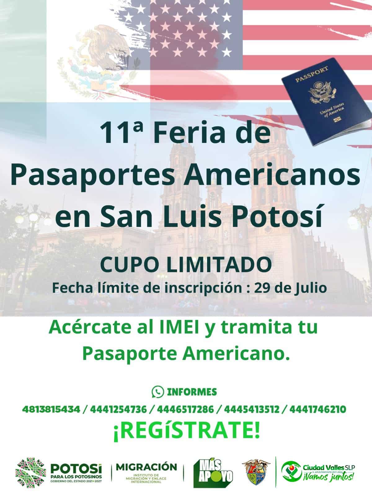 Feria de pasaportes americanos SLP