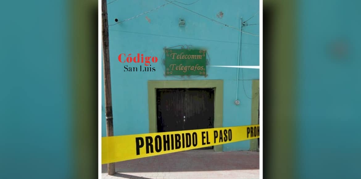 Violento asalto en Telégrafos de Cedral; delincuente huye con más de 600 mil pesos