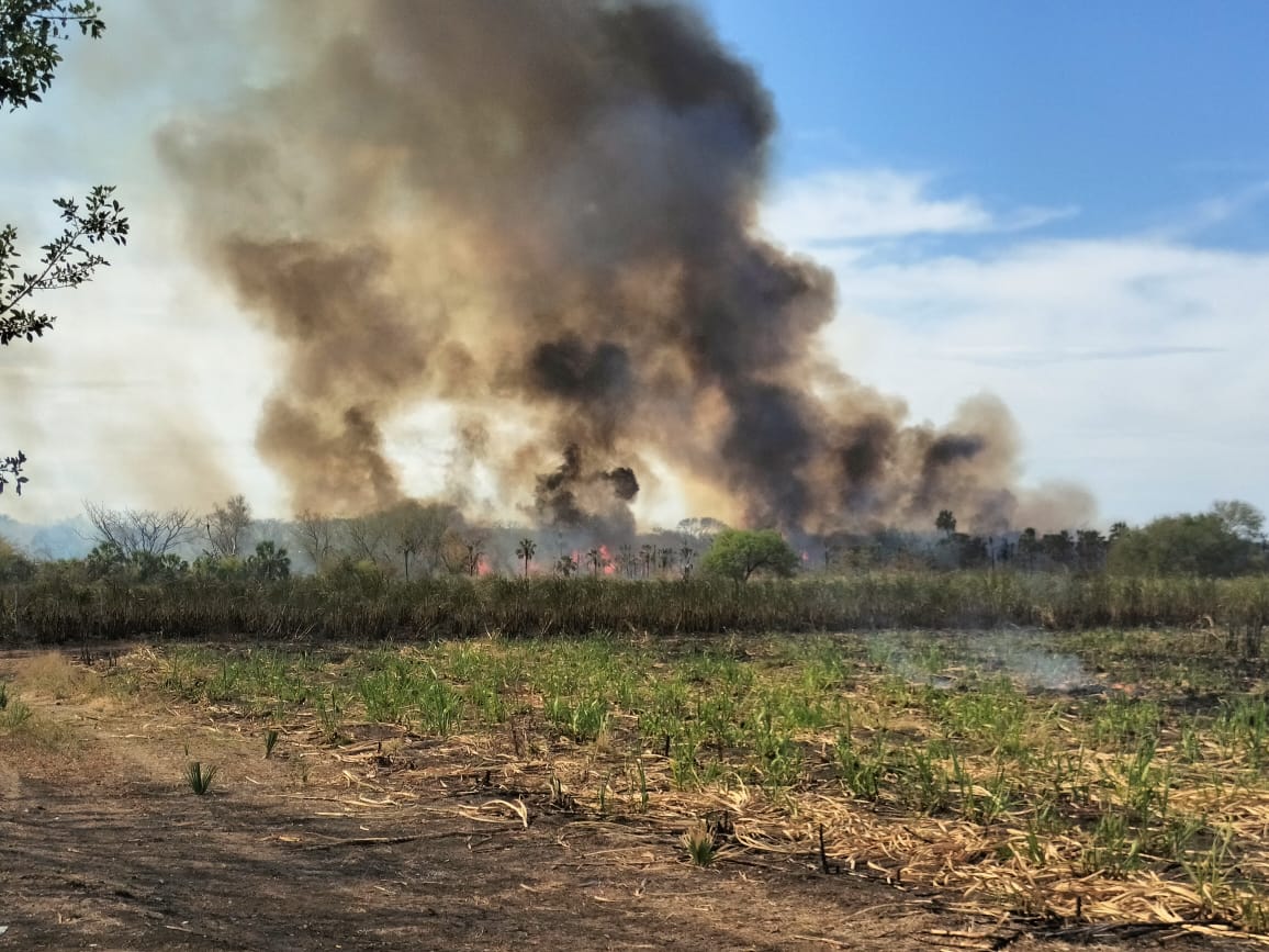 Incendio piden ayuda