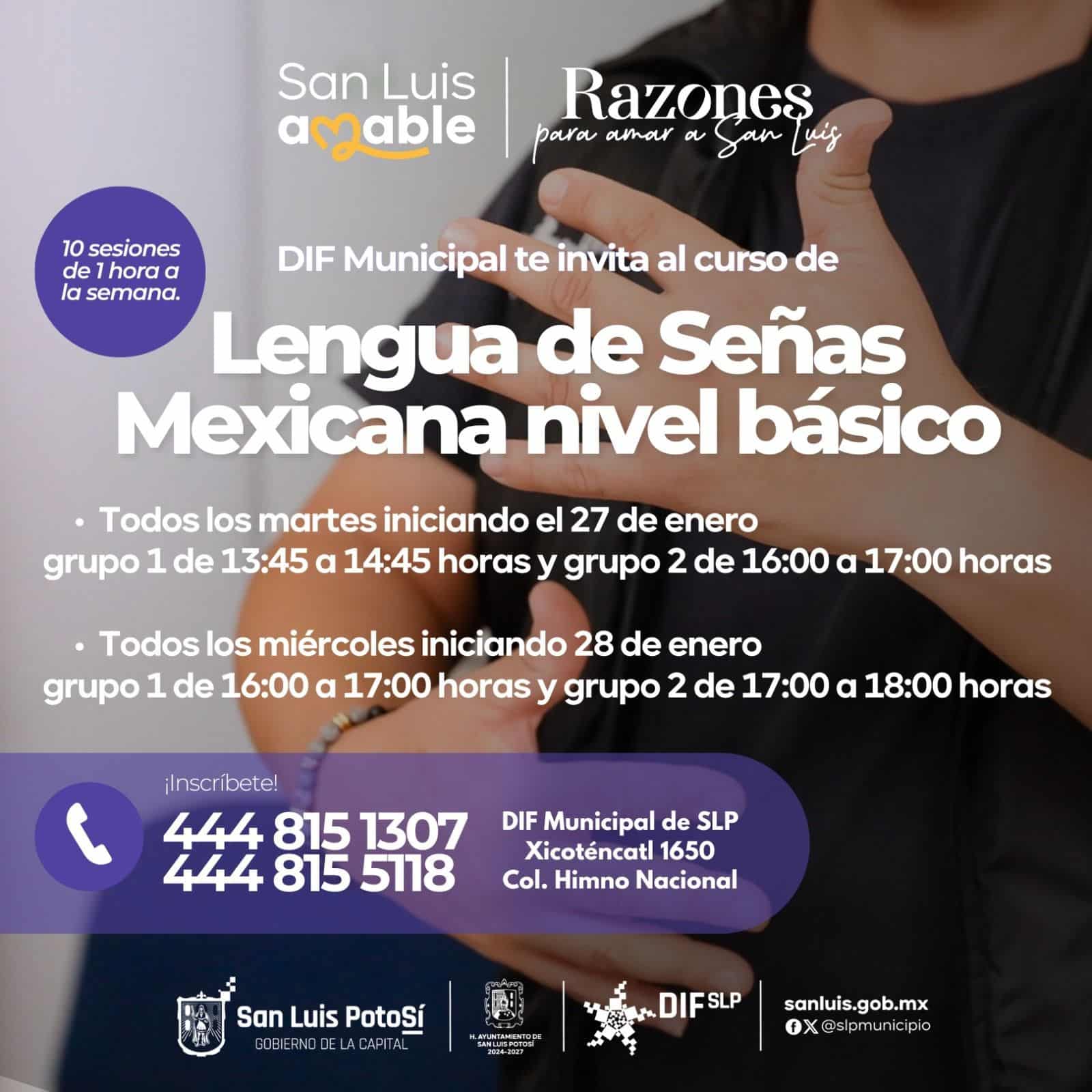 lengua curso dif municipal slp