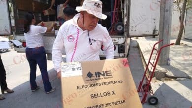 Llega. material electoral INE