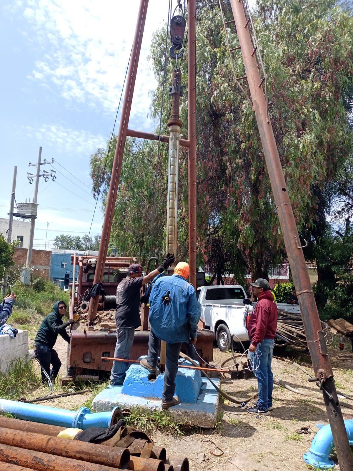 pozo valle de santiago gobierno municipal slp interapas