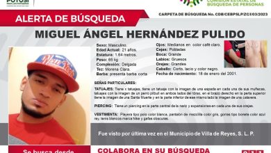 REYES.- BUSCAN A JOVEN NO LOCALIZADO