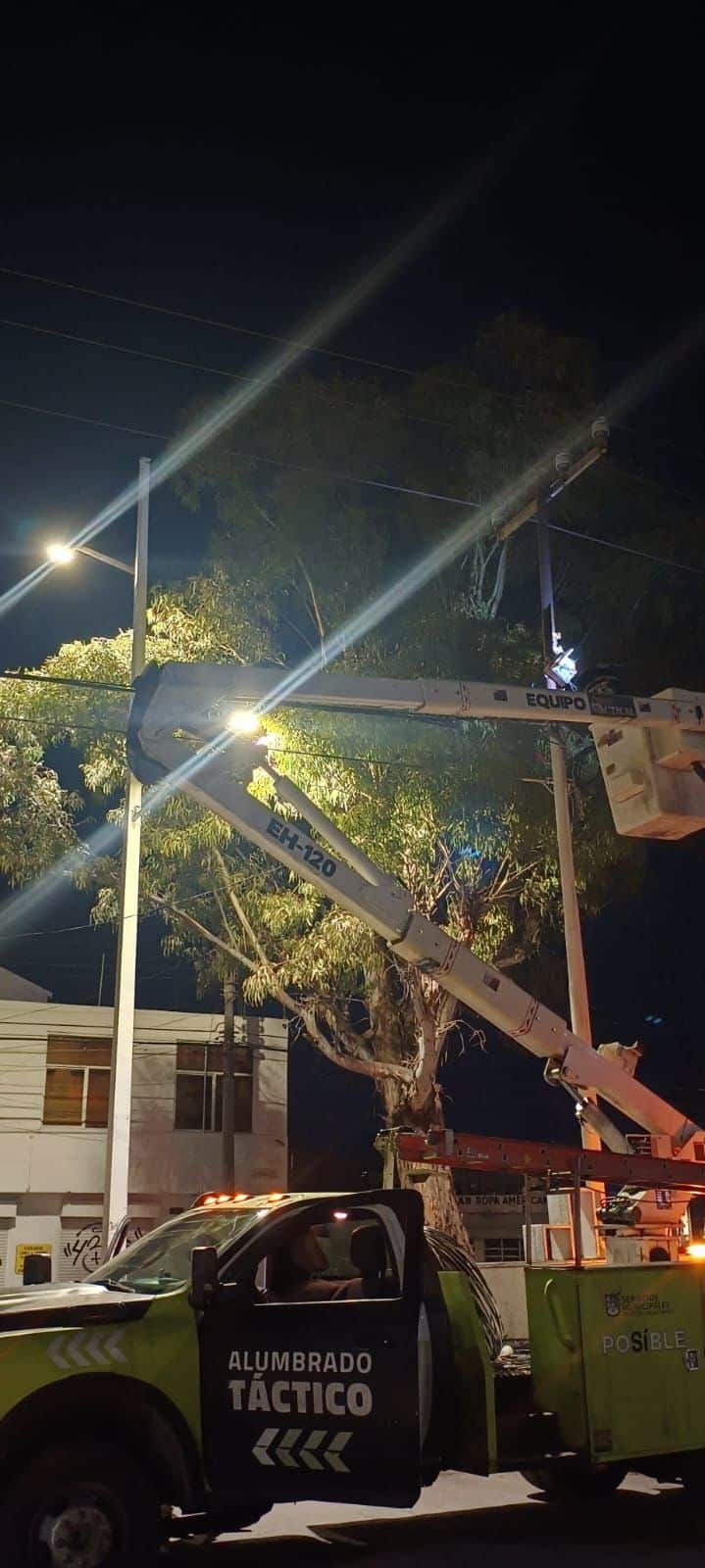alumbrado colonia aeropuerto gobierno municipal slp
