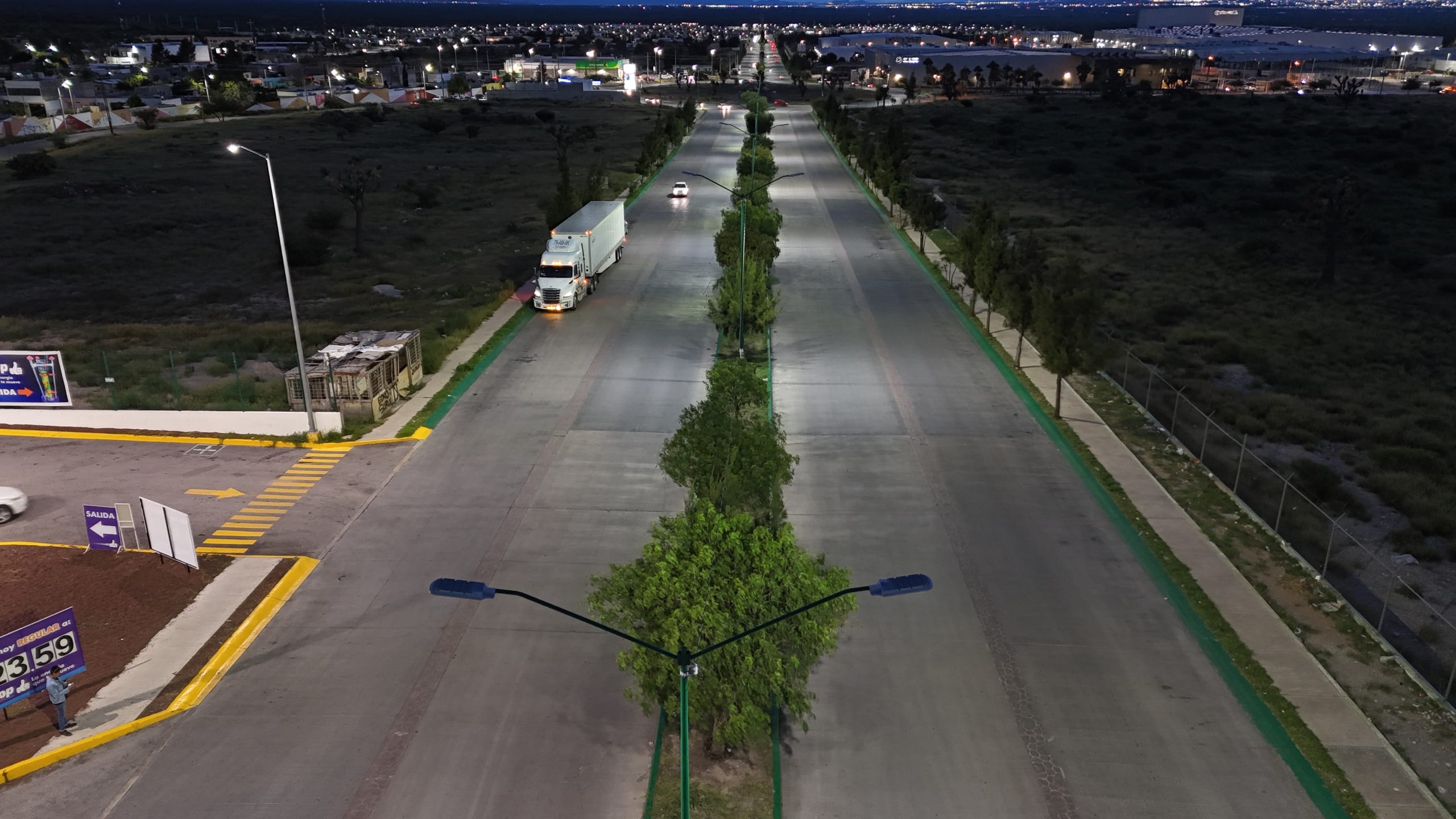 villa de pozos alumbrado