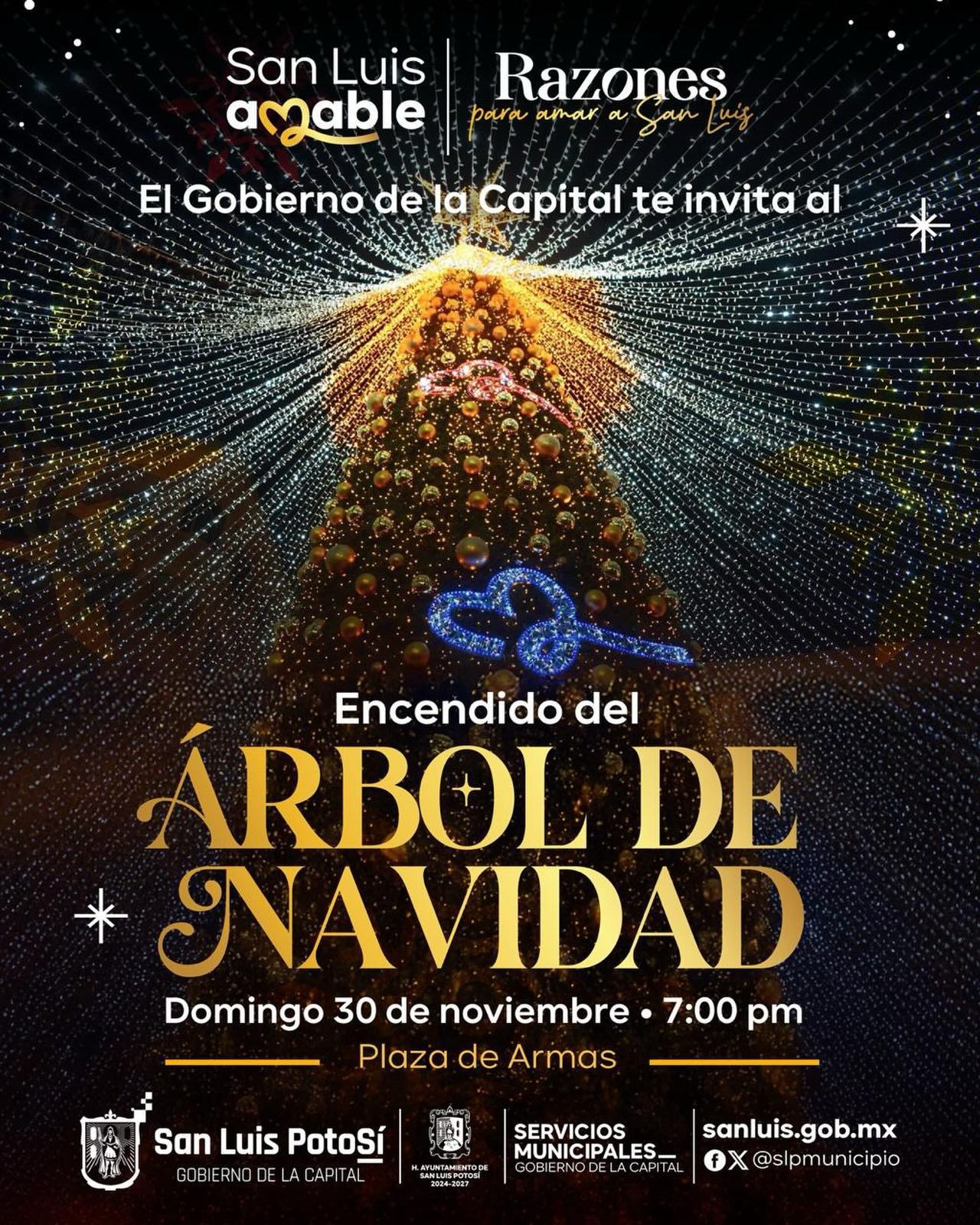 árbol de navidad gobierno municipal slp
