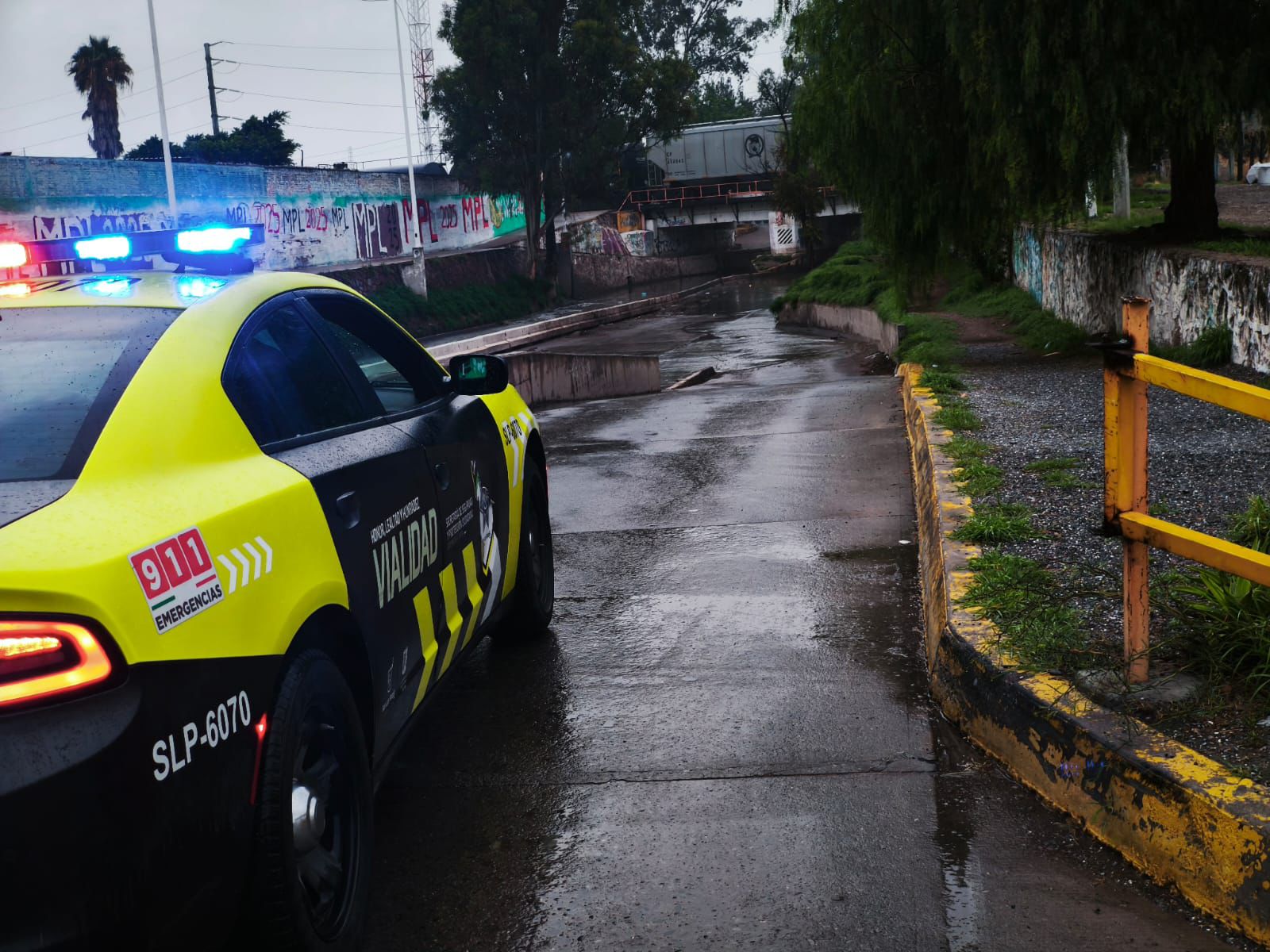 SSPC de la Capital activa protocolo vial por lluvias intensas de este miércoles