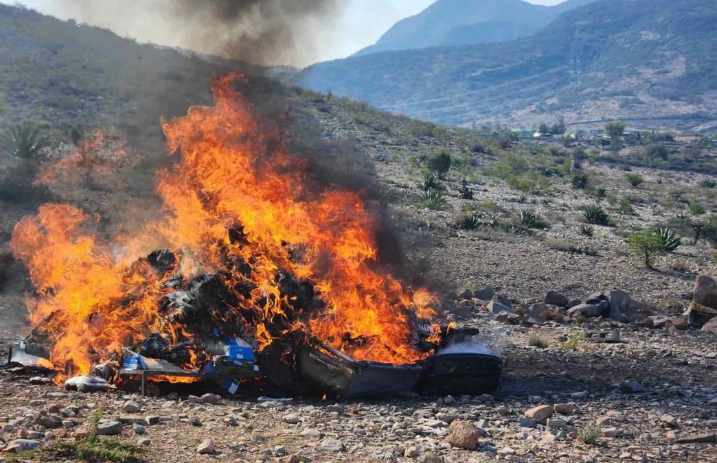 incineración de droga