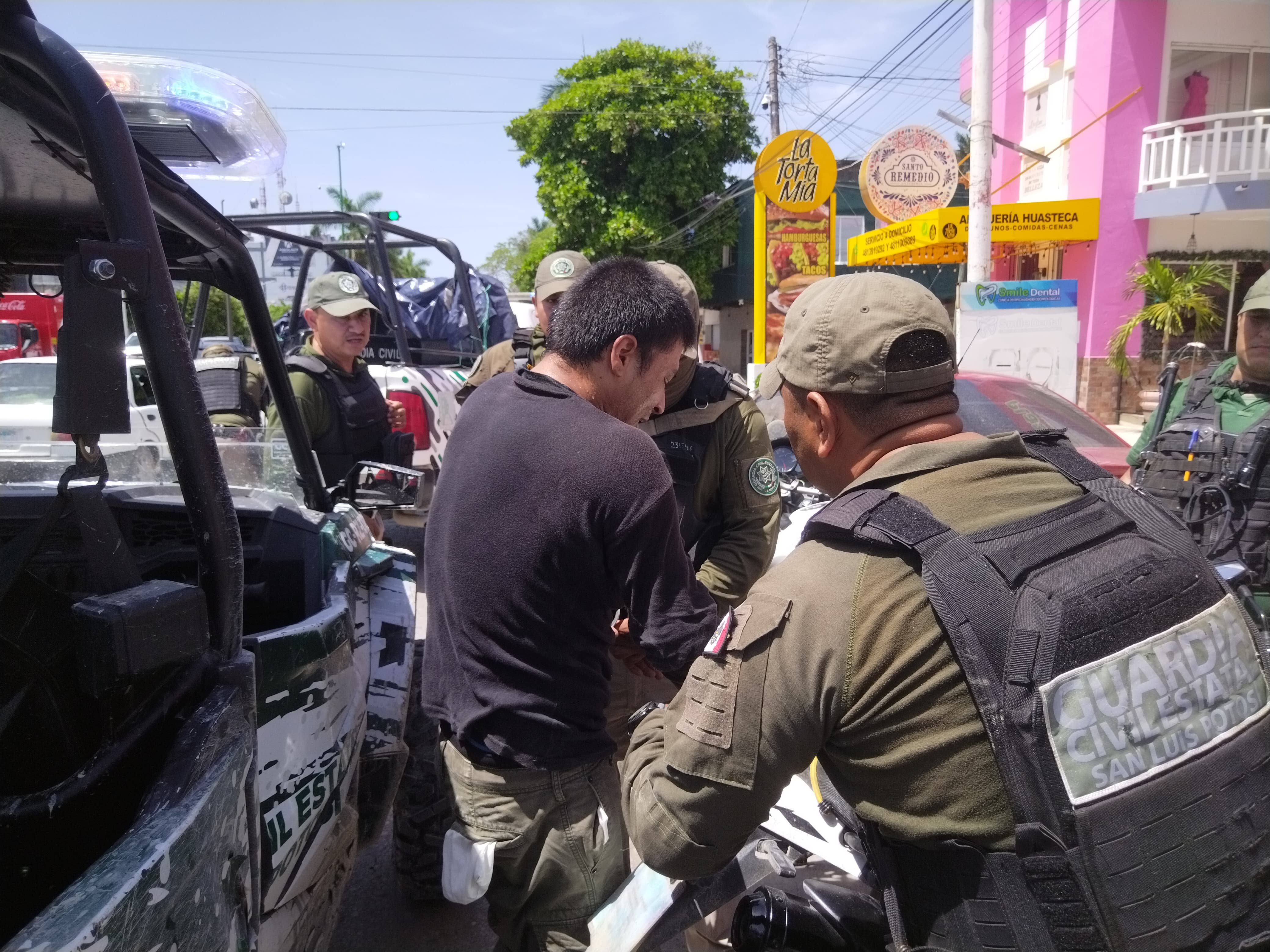 joven detenido Guardia Civil