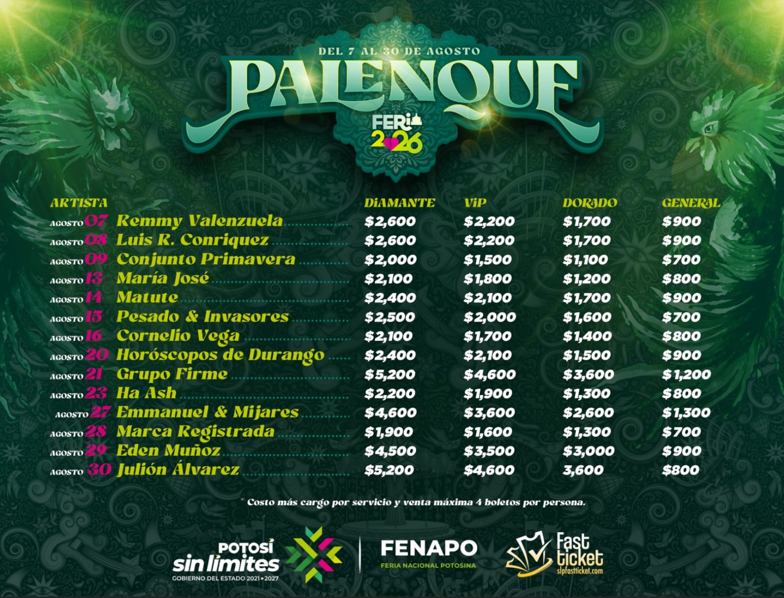 palenque fenapo gobierno del estado slp