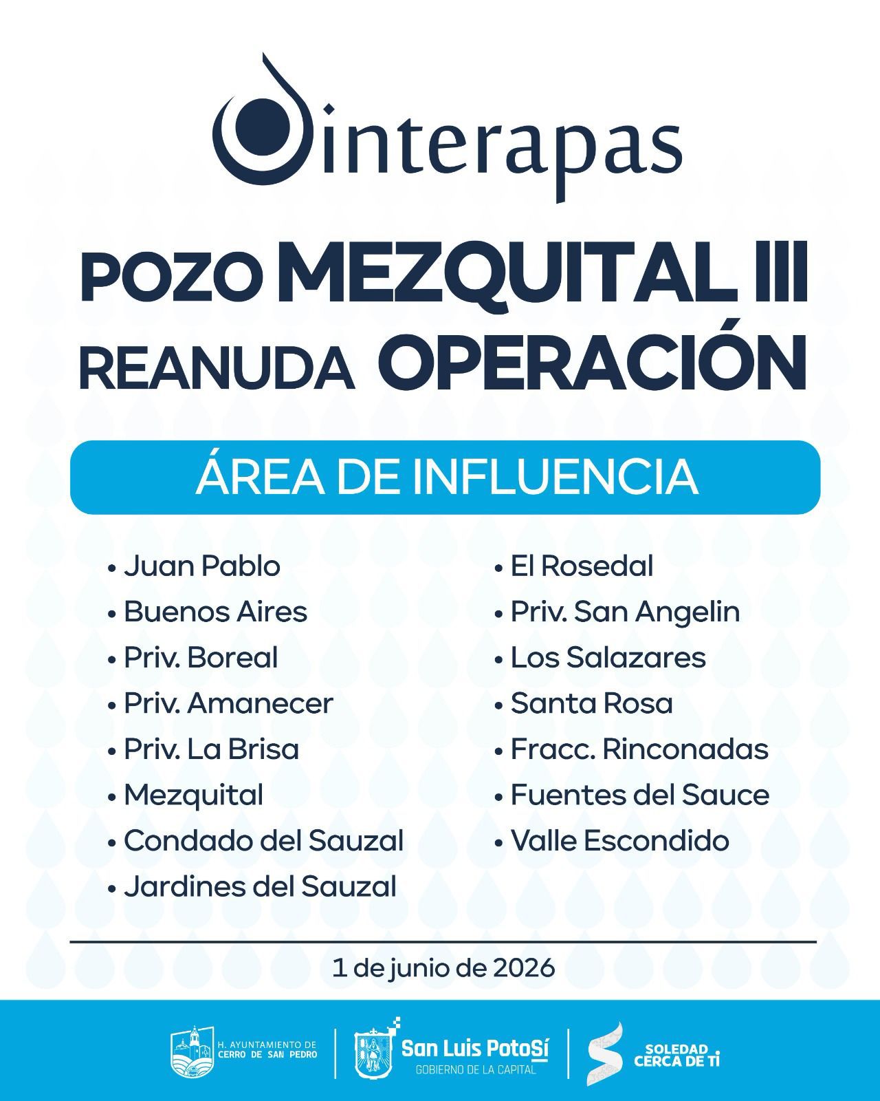 interapas pozo mezquital iii